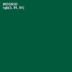 #035B3D - Sherwood Green Color Image