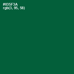 #035F3A - Sherwood Green Color Image