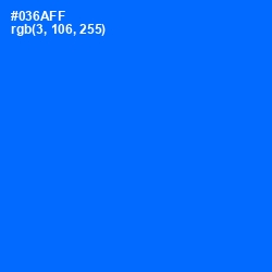 #036AFF - Blue Ribbon Color Image