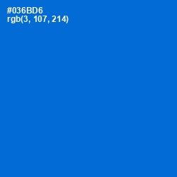 #036BD6 - Science Blue Color Image