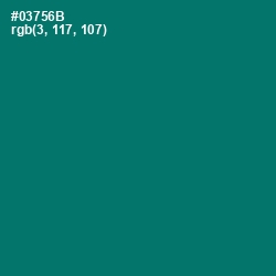 #03756B - Pine Green Color Image