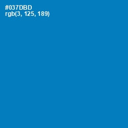 #037DBD - Deep Cerulean Color Image