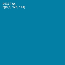 #037EA4 - Deep Cerulean Color Image