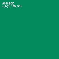 #038B5D - Deep Sea Color Image