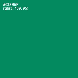 #038B5F - Deep Sea Color Image