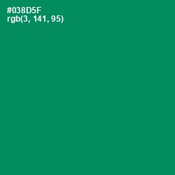 #038D5F - Deep Sea Color Image