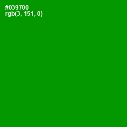 #039700 - Forest Green Color Image