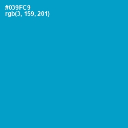 #039FC9 - Pacific Blue Color Image