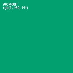 #03A06F - Green Haze Color Image