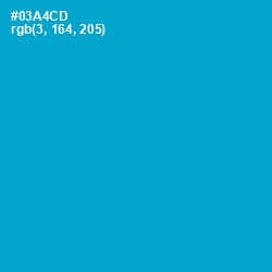 #03A4CD - Cerulean Color Image