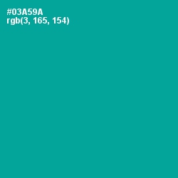 #03A59A - Persian Green Color Image