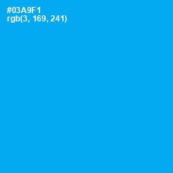 #03A9F1 - Cerulean Color Image