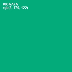 #03AA7A - Jade Color Image