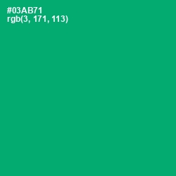 #03AB71 - Jade Color Image