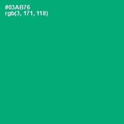 #03AB76 - Jade Color Image