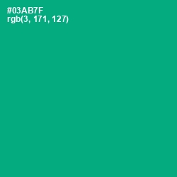 #03AB7F - Jade Color Image