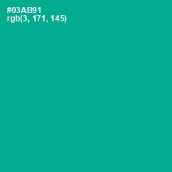 #03AB91 - Persian Green Color Image