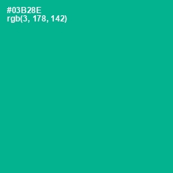 #03B28E - Persian Green Color Image