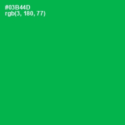 #03B44D - Green Haze Color Image