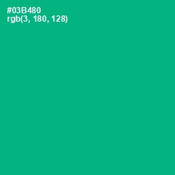 #03B480 - Niagara Color Image