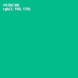 #03BC8B - Persian Green Color Image