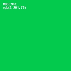 #03C94C - Malachite Color Image