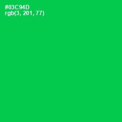 #03C94D - Malachite Color Image