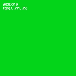 #03D319 - Green Color Image