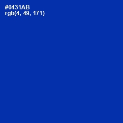 #0431AB - International Klein Blue Color Image