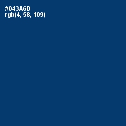 #043A6D - Regal Blue Color Image