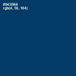 #043B68 - Regal Blue Color Image