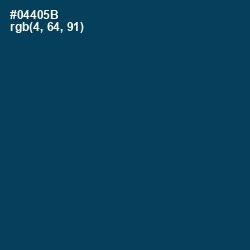 #04405B - Teal Blue Color Image
