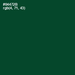 #04472B - Sherwood Green Color Image