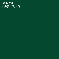 #04492F - Sherwood Green Color Image