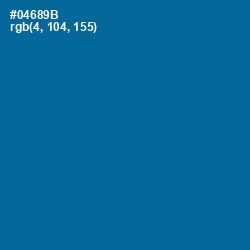 #04689B - Bahama Blue Color Image