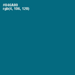 #046A80 - Blue Lagoon Color Image