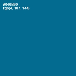#046B90 - Bahama Blue Color Image