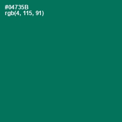 #04735B - Tropical Rain Forest Color Image