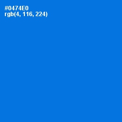 #0474E0 - Azure Radiance Color Image
