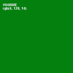 #04800E - Forest Green Color Image