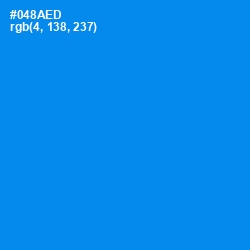 #048AED - Dodger Blue Color Image