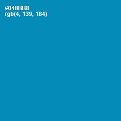 #048BB8 - Bondi Blue Color Image