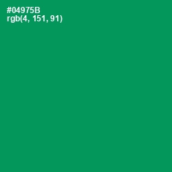 #04975B - Green Haze Color Image