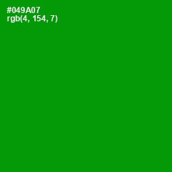 #049A07 - Forest Green Color Image