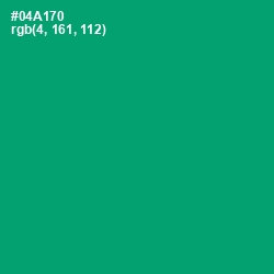 #04A170 - Green Haze Color Image