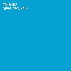 #04A1D2 - Cerulean Color Image