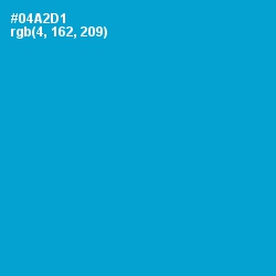 #04A2D1 - Cerulean Color Image