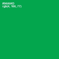 #04A64D - Green Haze Color Image