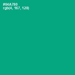 #04A780 - Niagara Color Image