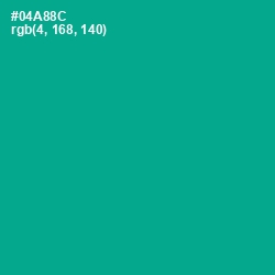 #04A88C - Niagara Color Image